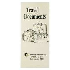 Jazz Pharmaceuticals 4-Pocket Travel Documents Folder (Front View)
