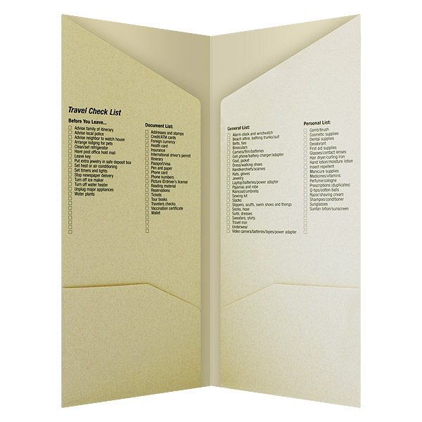 Jazz Pharmaceuticals 4-Pocket Document Folder (Open View)