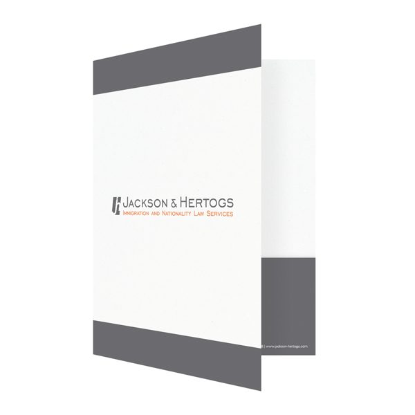 Double Pocket Folders by Jackson & Hertogs (Front Open View)