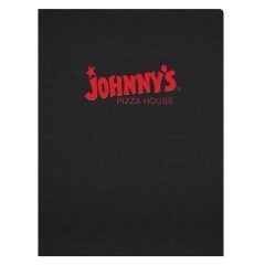 Johnny's Pizza House Foil Stamped Folder (Front View)