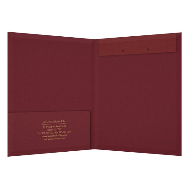 JRA Associates Accounting Presentation Folder (Inside View)