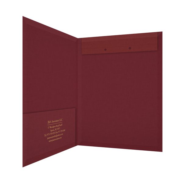 JRA Associates Accounting File Folder (Inside Right View)