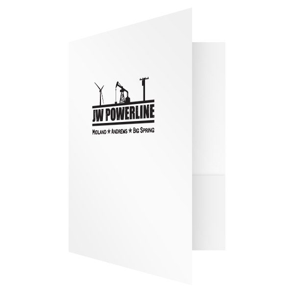 JW Powerline Business Presentation Folder (Front Open View)