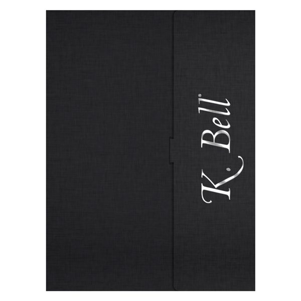 K. Bell Socks Foil Stamped Pocket Folder (Front View)