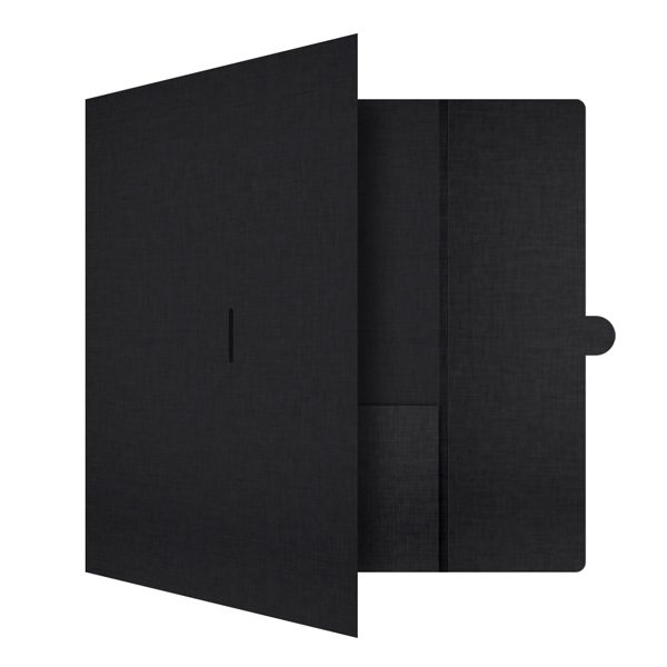 K. Bell Foil Pocket Folder (Front Open View)