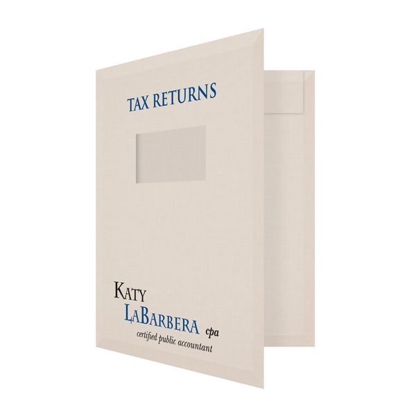 Katy LaBarbera Tax Client Folder (Front Open View)