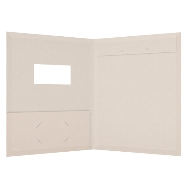 Katy LaBarbera Beige Tax Folder (Inside View)