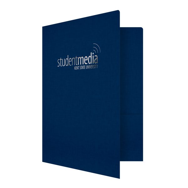 Linen Presentation Folders for Kent State University (Front Open View)