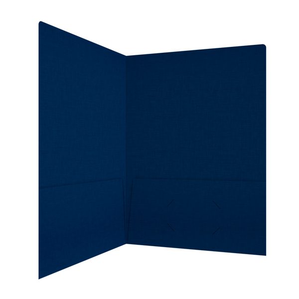 Kent State University Navy Blue Linen Folder (Inside Right View)