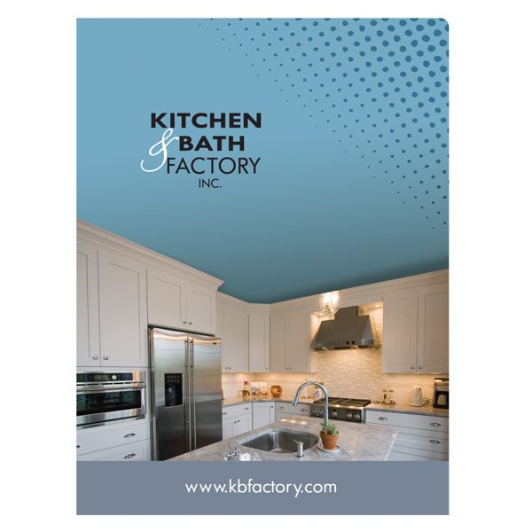 Kitchen & Bath Factory Folder with Company Logo (Front View)