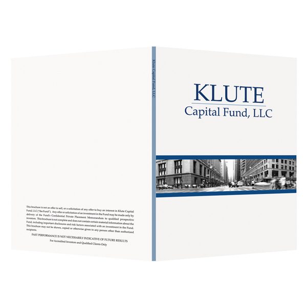 Logo Folders for Klute Capital Fund (Front and Back View)