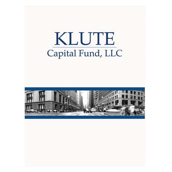 Klute Capital Fund Glossy Logo Folder (Front View)