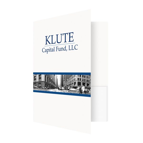 Klute Custom Folders with Logo (Front Open View)