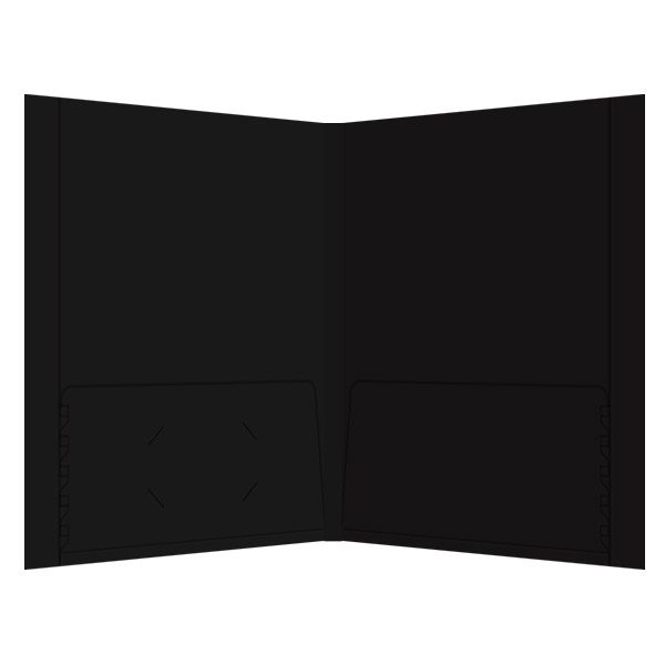 L3 Black Corporate Folder (Inside View)
