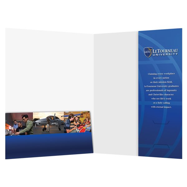 LeTourneau Religious 2-Pocket Folder (Inside View)