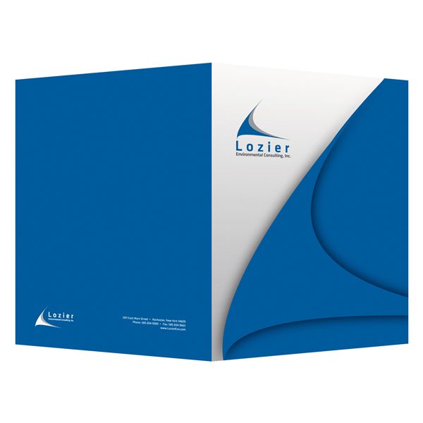 Designer Presentation Folders by Lozier Consulting (Front and Back View)