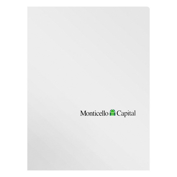 Monticello Capital Financial Advisor Presentation Folder (Front View)