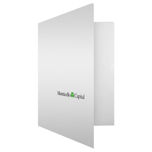 Monticello Capital Financial Logo Pocket Folder (Front Open View)