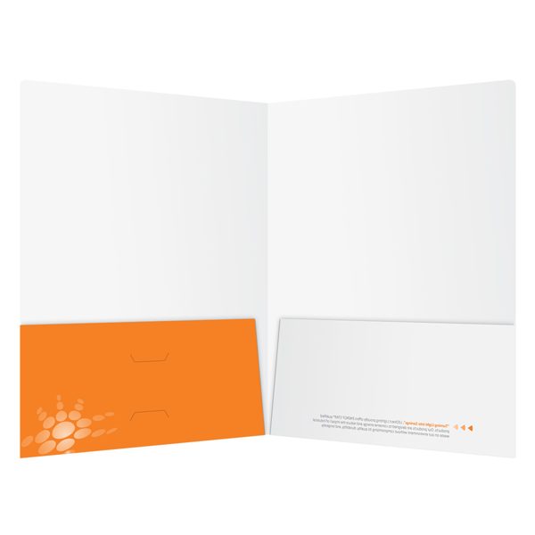 naturaLED 2-Pocket Laminated Folder (Inside View)