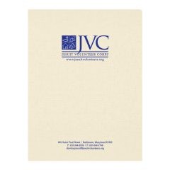 JVC Nonprofit Organization Presentation Folder (Front View)