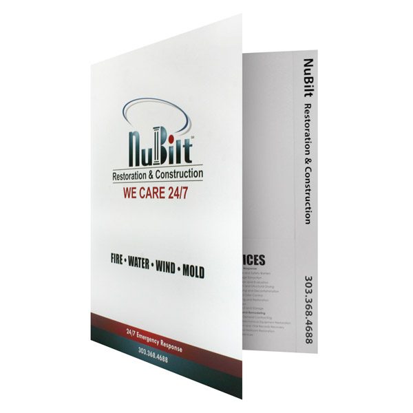 Tabbed File Folders for NuBilt Construction (Front Open View)