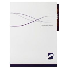 Optus Telecommunications Custom Folder with Logo (Front View)