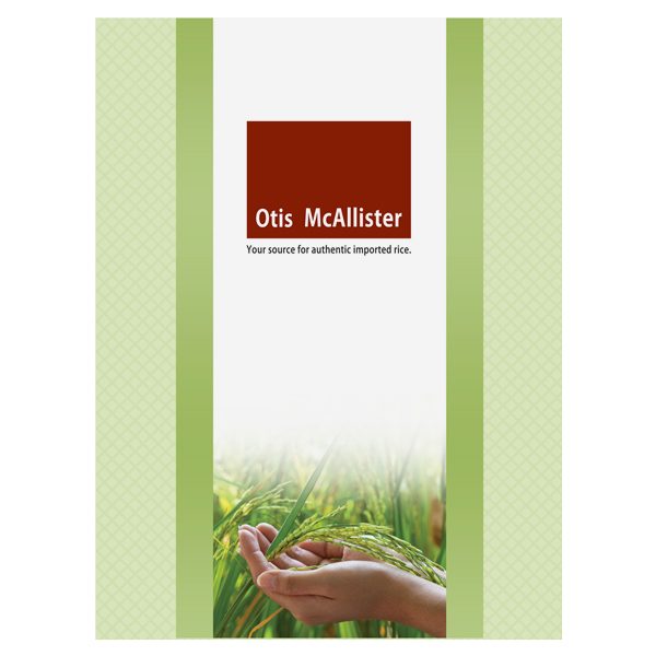 Otis McAllister Imprinted Pocket Folder (Front View)