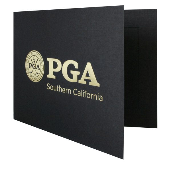 8x10 Photo Display Folder for SoCal PGA (Front Open View)