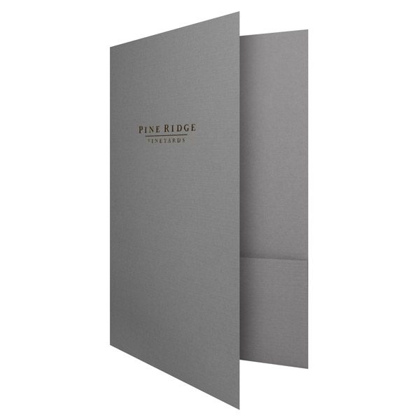 Folder Design: Twin Pocket Folders for Pine Ridge Vineyards