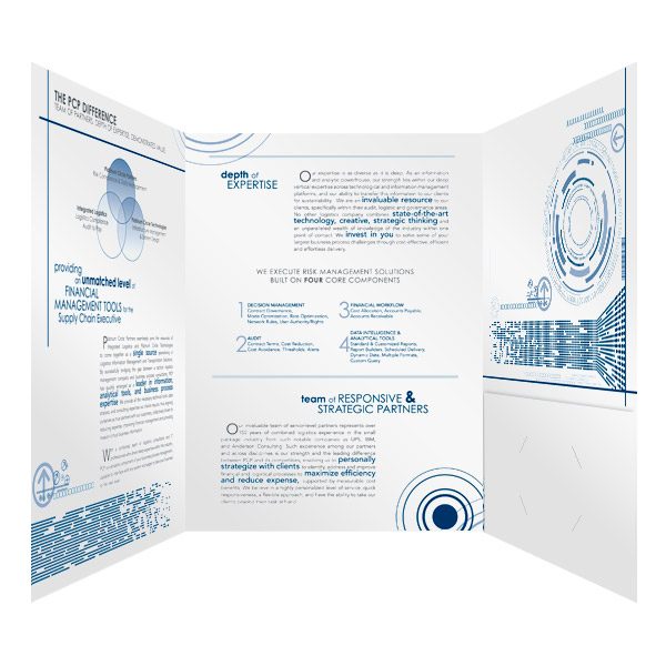 PCP Infographic Presentation Folder Design (Inside View)