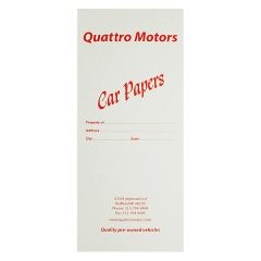 Quattro Motors Car Dealer Folder (Front View)
