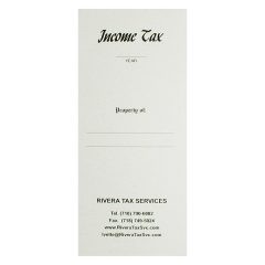 Rivera Income Tax Return Folder (Front View)