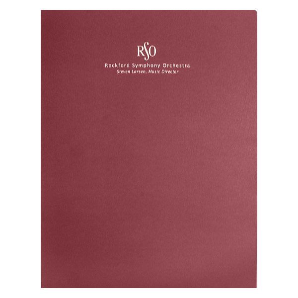 Rockford Symphony Orchestra Presentation Folder (Front View)