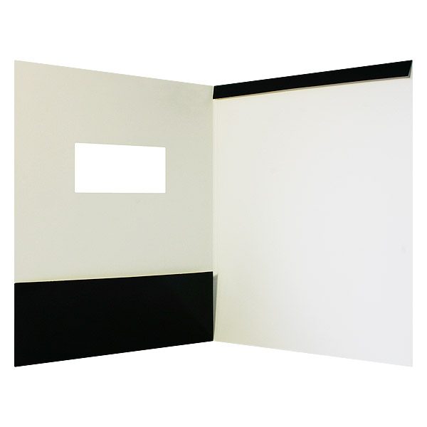 Silverline Die Cut Window Pocket Folder (Inside View)