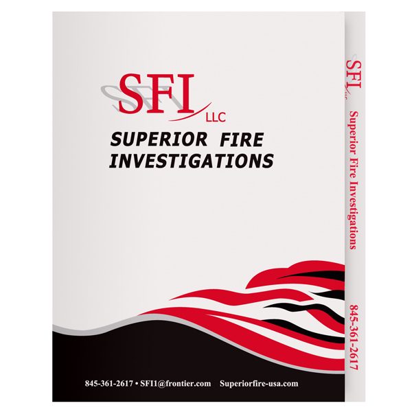 Superior Fire Investigations Two Pocket File Folder (Front View)