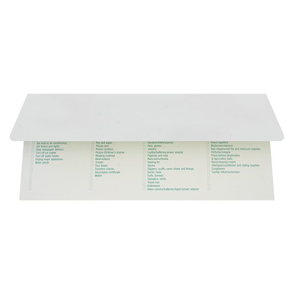 Tailwinds Travel Simple Document Folder (Back Open View)