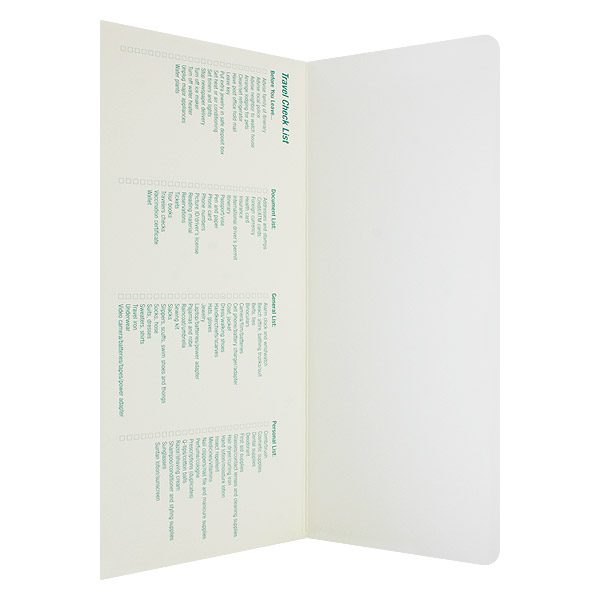 Tailwinds Travel Single Pocket Document Folder (Inside Pocket View)