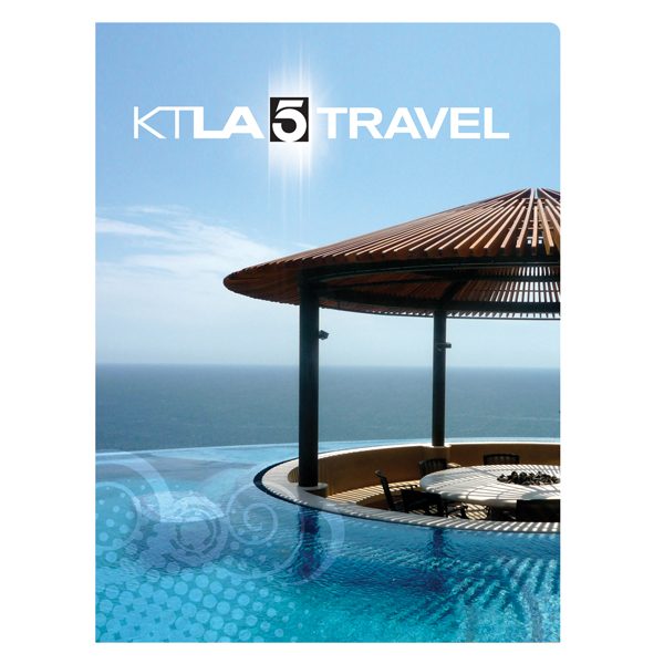 KTLA 5 Travel Panoramic Pocket Presentation Folder (Front View)