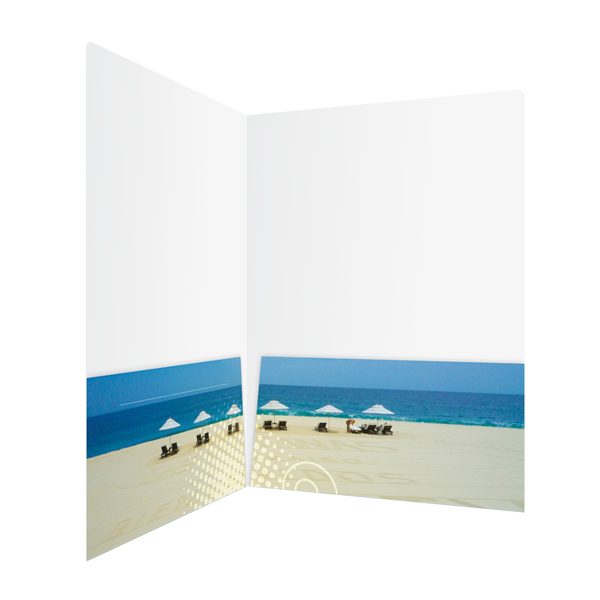 KTLA 5 Panoramic Beach Pocket Folder (Inside Right View)