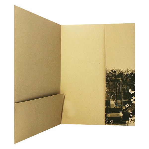 Turf Star Sepia Presentation Folder (Inside Pocket View)