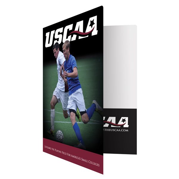 Business Pocket Folders for USCAA (Front Open View)