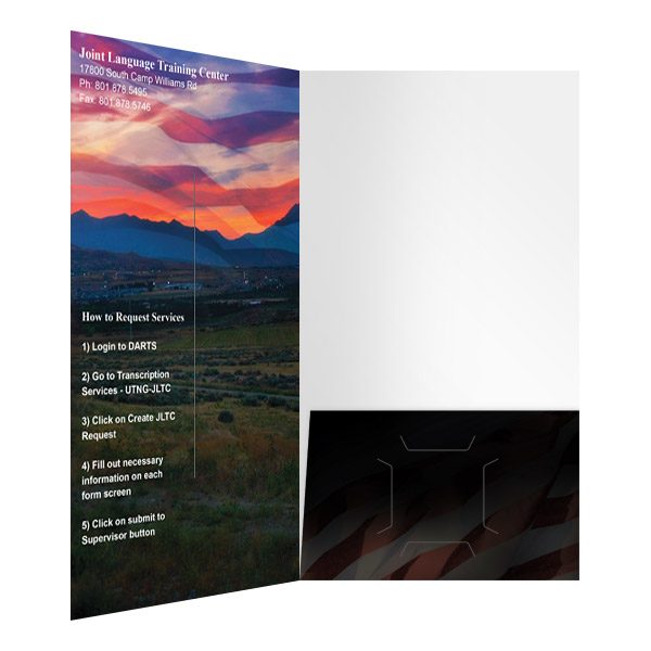 JLTC American Flag Presentation Folder (Inside Right View)