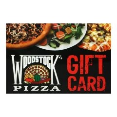 Woodstock's Pizza Gift Card Holder (Front View)