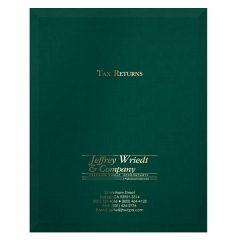 Wriedt Tax Return Presentation Folder (Front View)