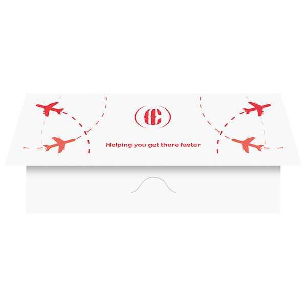 Folder Template Airplane Travel Document Folder Design Template