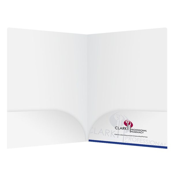 Clark Pharmacy 2-Pocket Folder (Inside View)