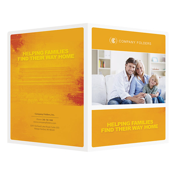 Family Photo Real Estate Folder Template (Front and Back View)