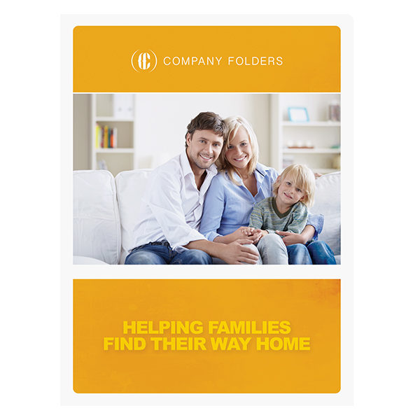Family Photo Real Estate Folder Template (Front View)