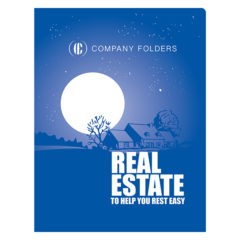 Peaceful Night Real Estate CD Folder Template (Front View)