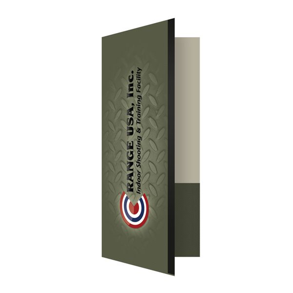 Metal Presentation Folders for Range USA (Front Open View)